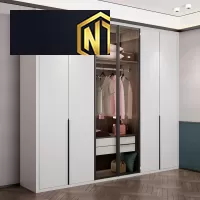 TỦ QUẦN ÁO GỖ MDF PHỦ MELAMINE MẪU 01